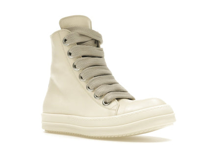 Rick Owens Lido High Sneaks Jumbo Laced Milk