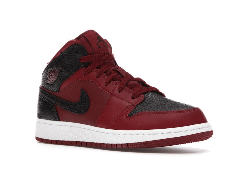 Jordan 1 Mid Team Red Black White (GS)