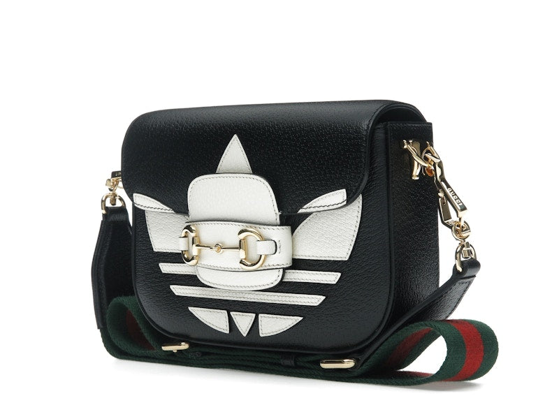 Gucci x adidas Horsebit 1955 Shoulder Bag Black/White