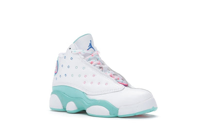 Jordan 13 Retro White Soar Green Pink (PS)