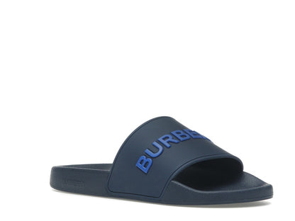 Burberry Embossed Logo Slide Blue