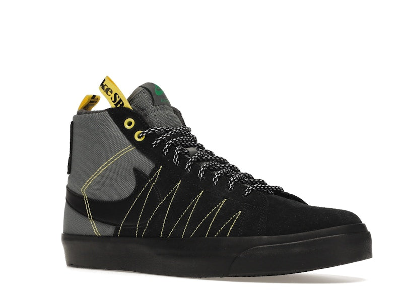 Nike SB Zoom Blazer Mid PRM Acclimate Cool Grey Yellow Strike
