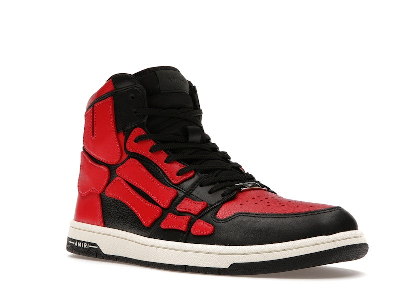 AMIRI Skel Top Hi Black Red White