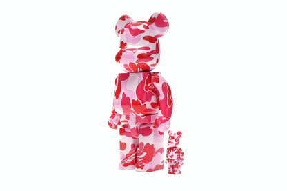 Bearbrick A Bathing Ape ABC Camo 100% & 400% Set Pink