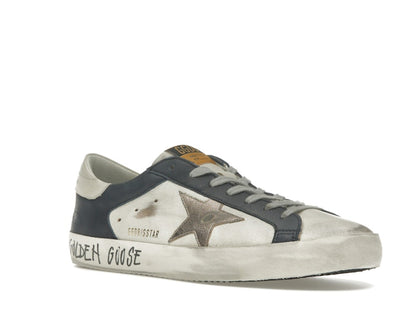 Golden Goose Super Star White Dark Blue Gun Metal