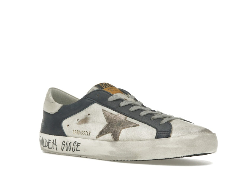 Golden Goose Super Star White Dark Blue Gun Metal
