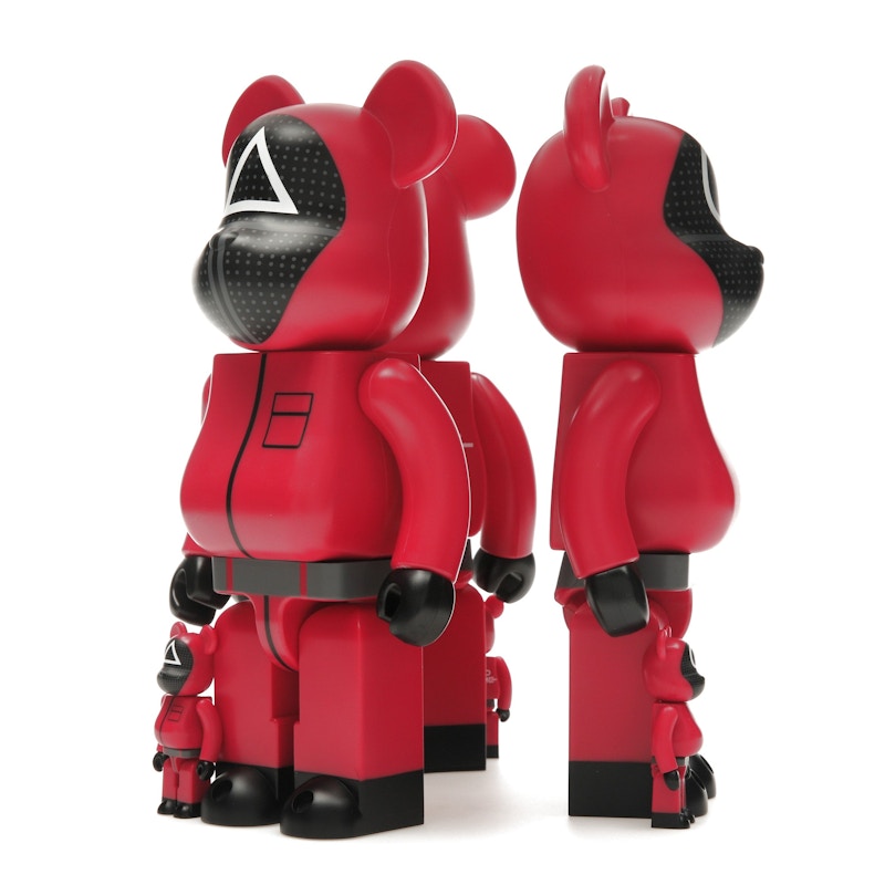 Bearbrick x Squid Game Guard (Circle/Triangle/Square) 100% & 400% Set of 3
