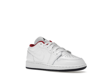 Jordan 1 Low White Gym Red Black (GS)