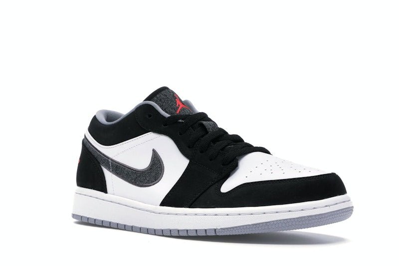 Jordan 1 Low Black White Wolf Grey Infrared 23