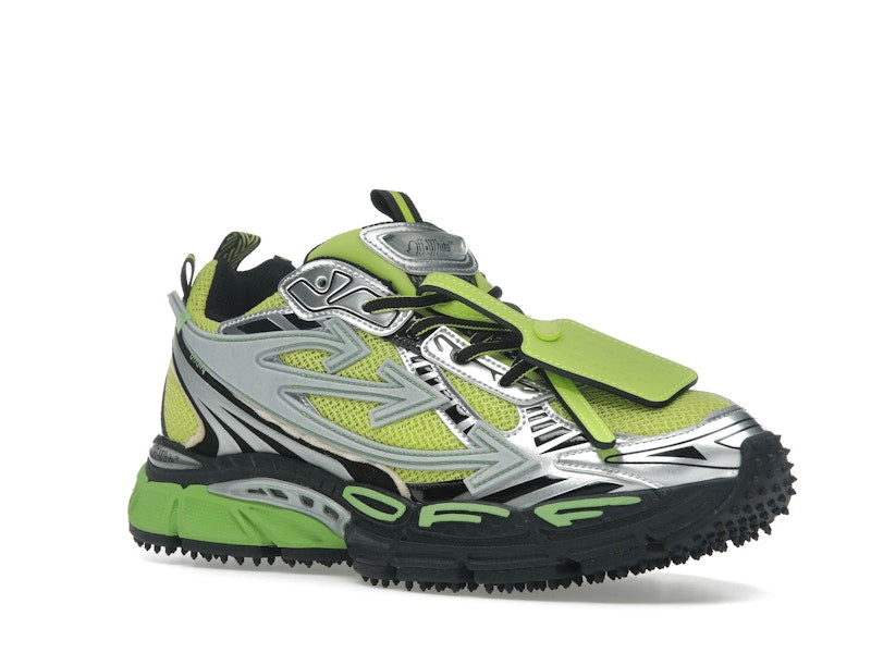 OFF-WHITE Be Right Back Silver Green Fluo