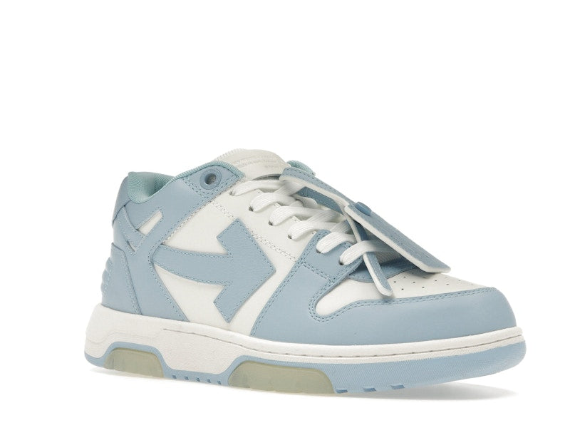 OFF-WHITE OOO Low Out Of Office Calf Leather White Light Blue