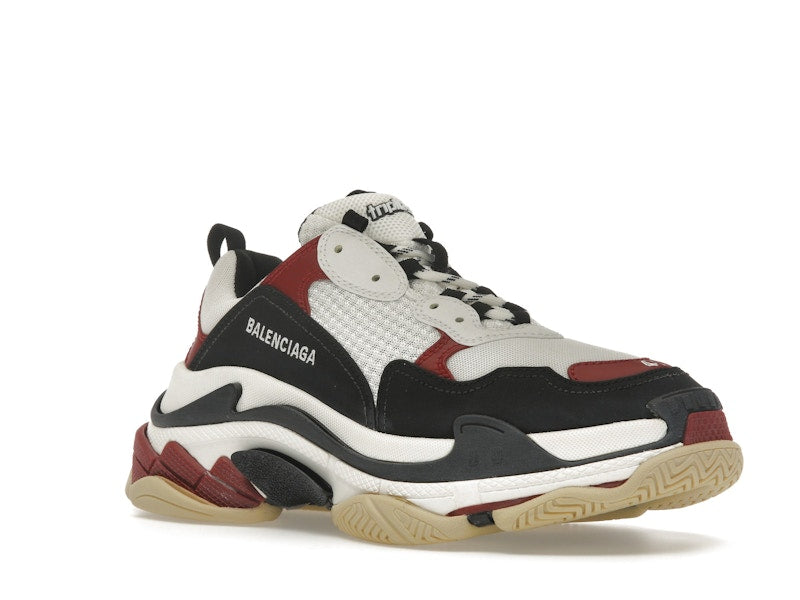 Balenciaga Triple S White Black Crimson