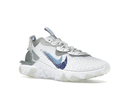 Nike React Vision White Double Blue Swoosh