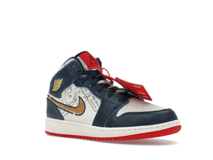 Jordan 1 Mid SE Take Flight Gold Swoosh (GS)