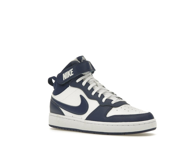 Nike Court Borough Mid 2 White Blue Void (GS)