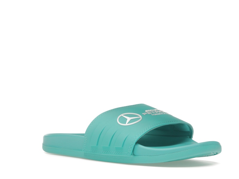 adidas Adilette Comfort Slides Mercedes-AMG Petronas Formula One Team Semi Mint Rush