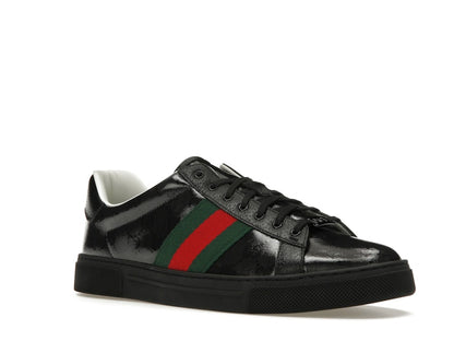 Gucci Ace GG Crystal Canvas Black