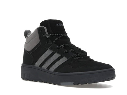 adidas Hoops 4.0 Mid Black Grey Four