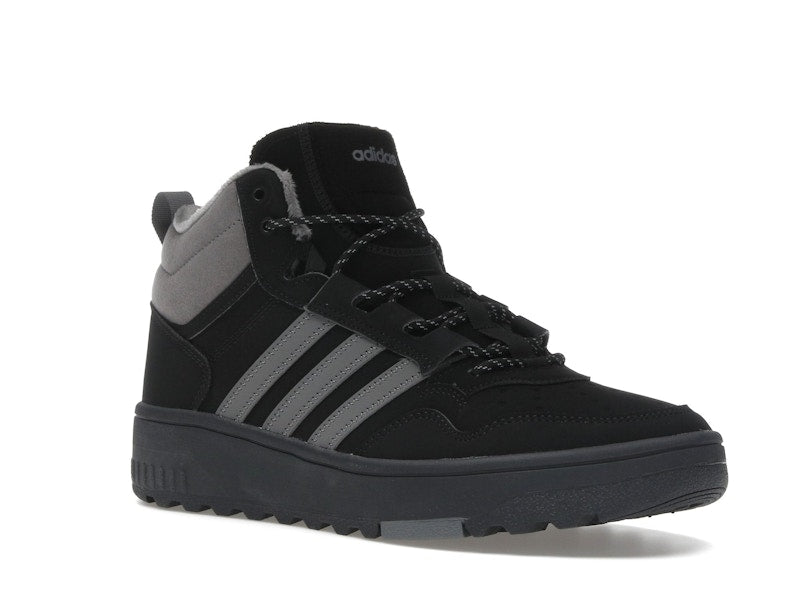 adidas Hoops 4.0 Mid Black Grey Four