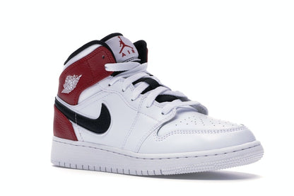 Jordan 1 Mid White Black Gym Red (GS)