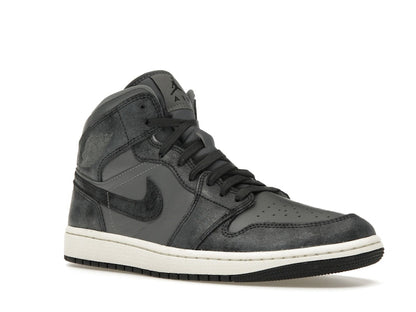 Jordan 1 Mid Distressed Smoke Grey (Women's)