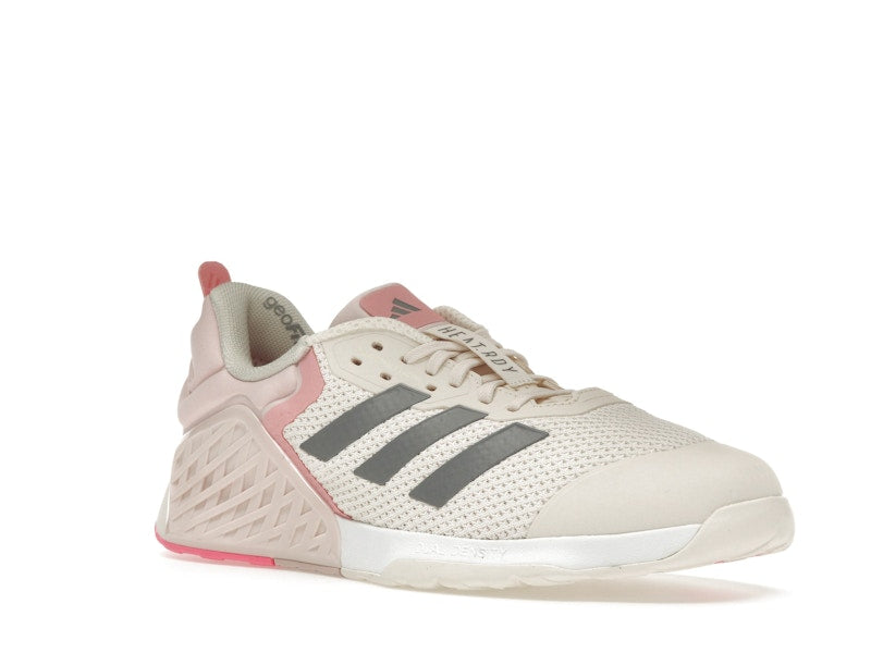 adidas Dropset 3 Chalk White Iron Metallic Semi Pink Spark (Women's)