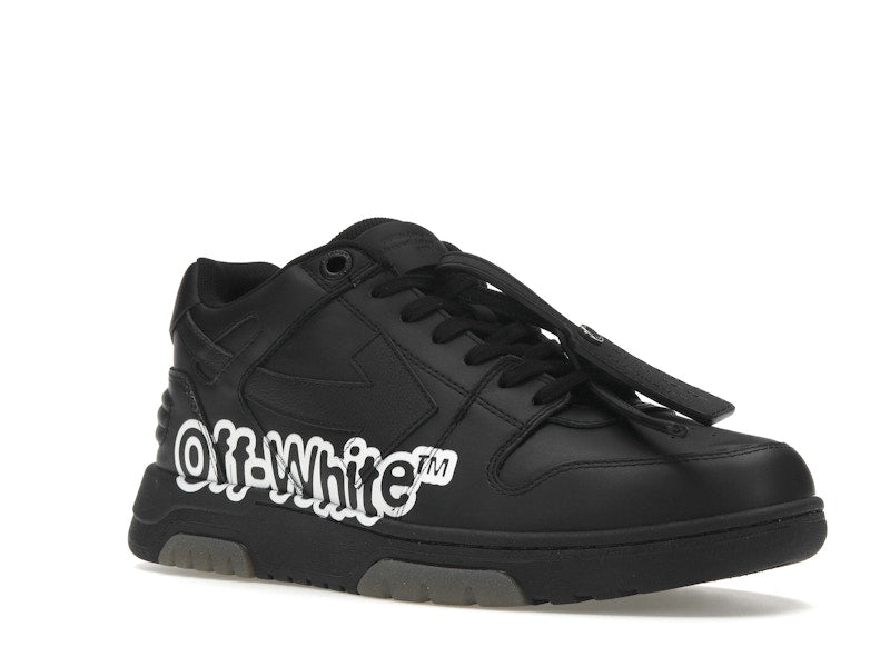 OFF-WHITE Out Of Office OOO Low Tops "Off-White" Black White