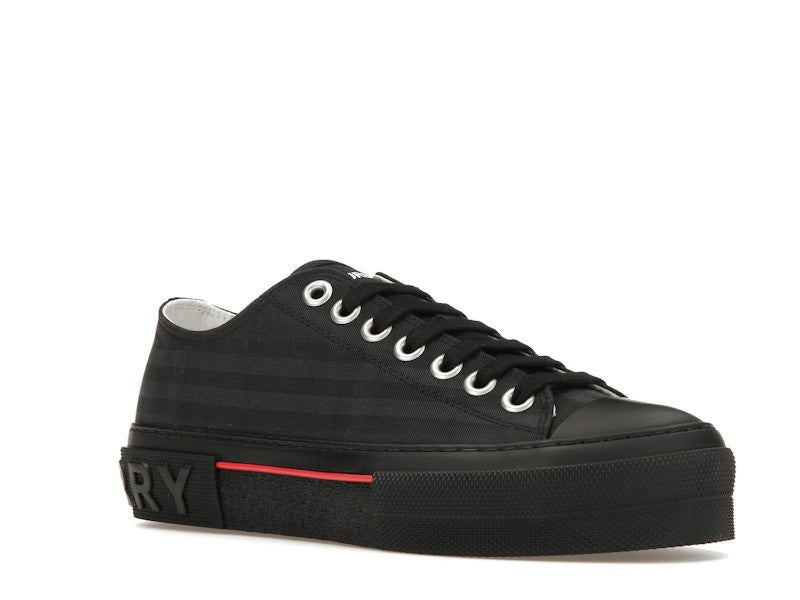 Burberry Vintage Check Canvas Low-Top Sneaker Dark Charcoal