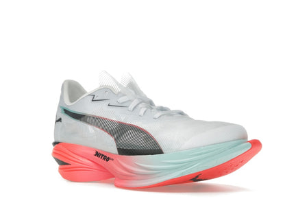 Puma Fast-R Nitro Elite 3 White Glowing Red Mint (Women's)