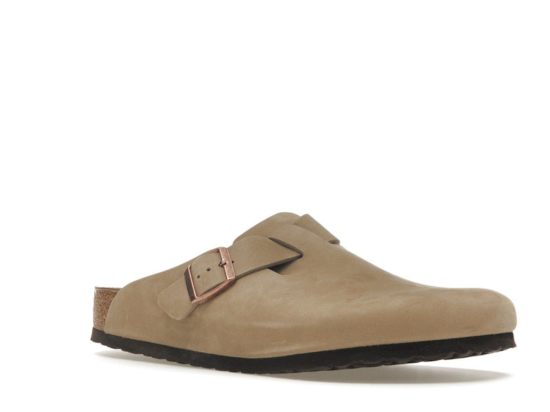 Birkenstock Boston Oiled Leather Tobacco Brown