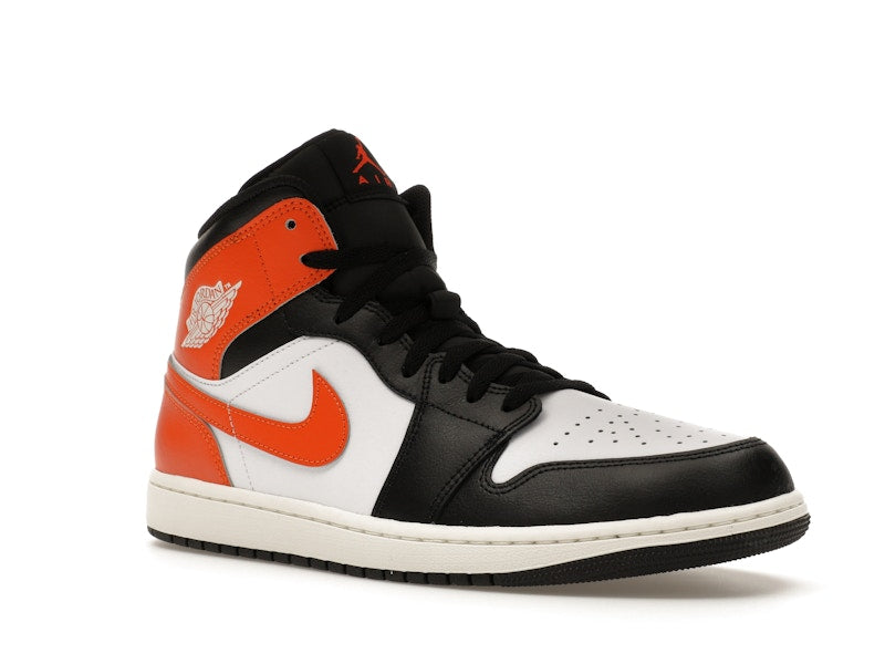 Jordan 1 Mid Black Toe Starfish