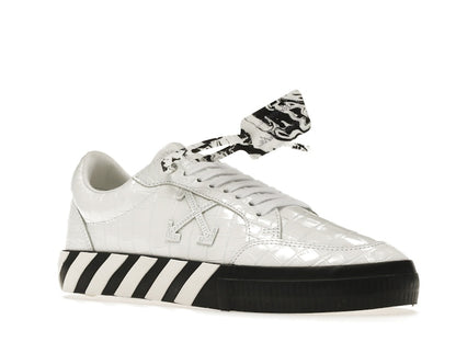 OFF-WHITE Vulc Low Croco Leather White Black
