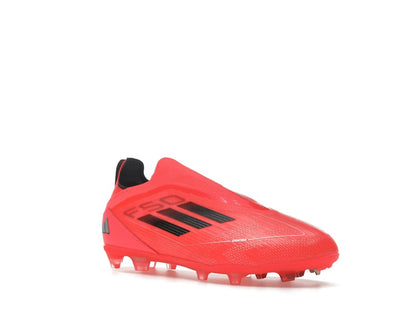 adidas F50 Pro Laceless FG Turbo Aurora Black Platinum Metallic (GS)