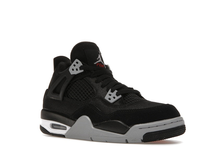 Jordan 4 Retro Black Canvas (GS)