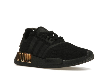 adidas NMD R1 Triple Black Gold Metallic (Women's)