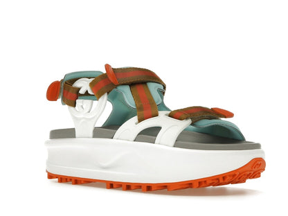 Gucci Colour Block Platform Sandal White Blue Orange (Women's)