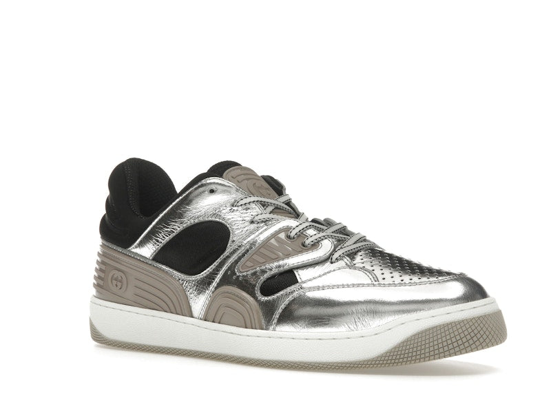 Gucci Basket Low Silver Black