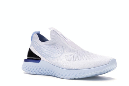 Nike Epic React Moc Flyknit White Hydrogen Blue