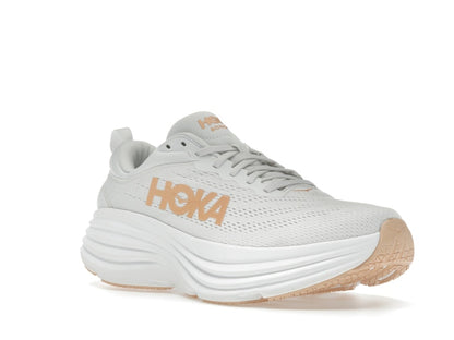 Hoka One One Bondi 8 White Cantaloupe (Women's)