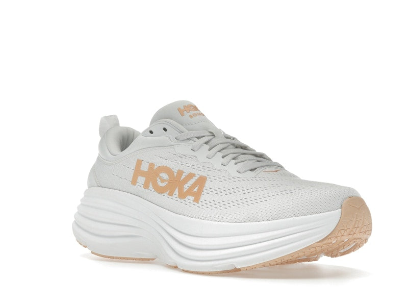 Hoka One One Bondi 8 White Cantaloupe (Women's)