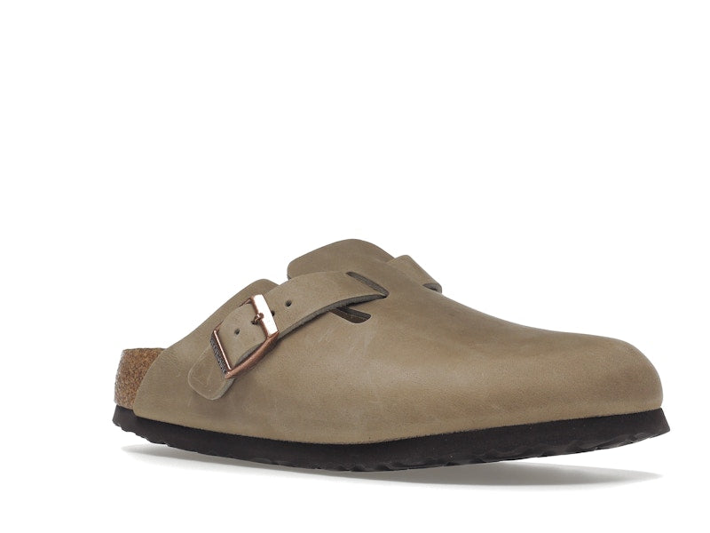 Birkenstock Boston Soft Footbed Oiled Leather Tobacco Brown