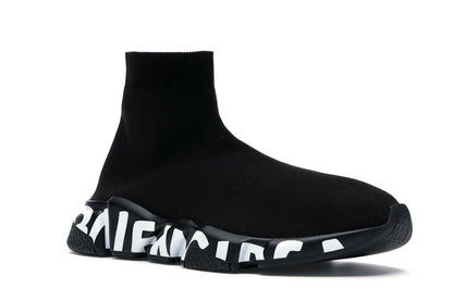 Balenciaga Speed Graffiti Trainers Black