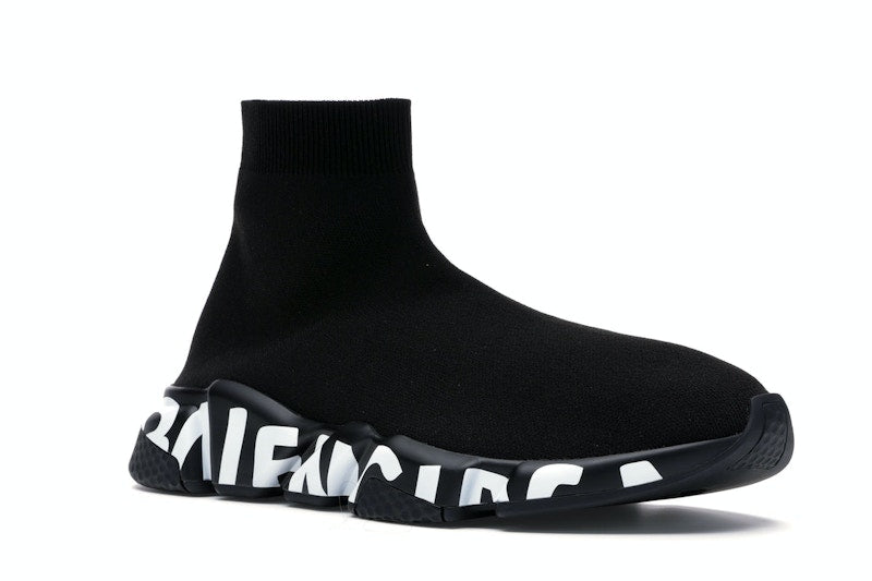 Balenciaga Speed Graffiti Trainers Black