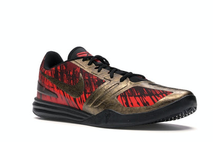 Nike KB Mentality Black Metallic Gold Chilling Red