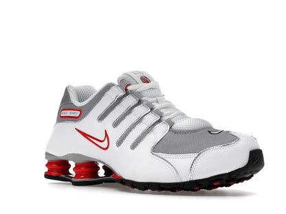 Nike Shox NZ White Red Metallic Silver