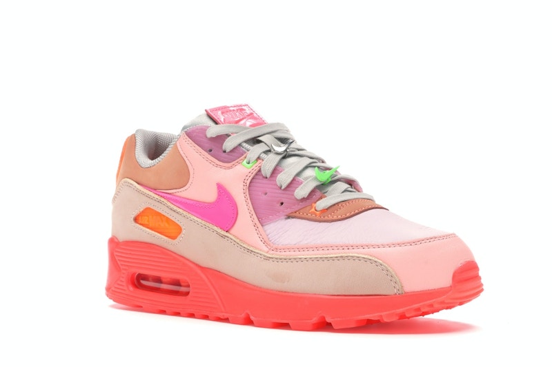 Nike Air Max 90 PRM Platinum Crimson/Bright Purple (Women's)