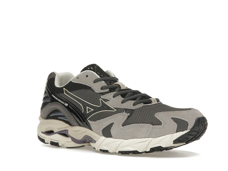 Mizuno Wave Rider 10 Dark Grey Lime Yellow