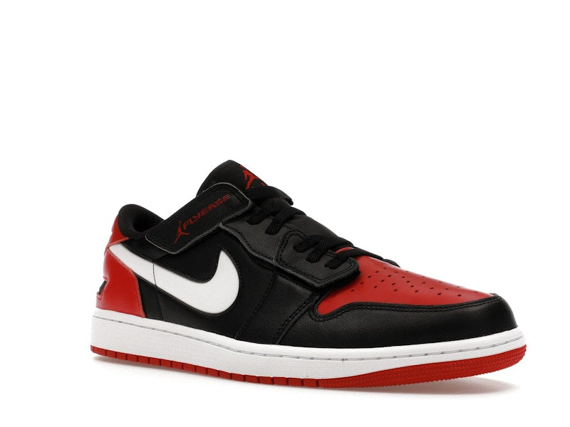 Jordan 1 Low FlyEase Black White Gym Red