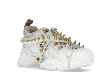 Gucci Flashtrek Chunky Leather Sneakers White Gold (Women's)