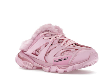 Balenciaga Track Mule Pink Faux Fur (Women's)